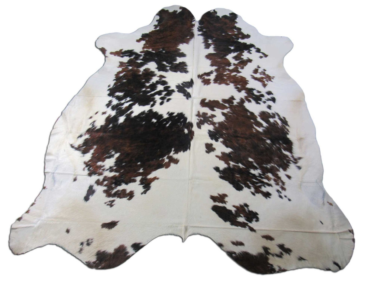 Tricolor Cowhide Rug (huge and beautiful) Size: 8x7.5 feet M-1279