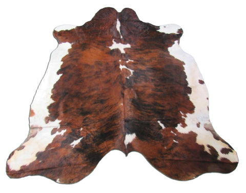 Tricolor Cowhide Rug Size: 7.2x6.5 feet M-1280