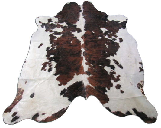 Tricolor Cowhide Rug Size: 8x7 feet M-1283