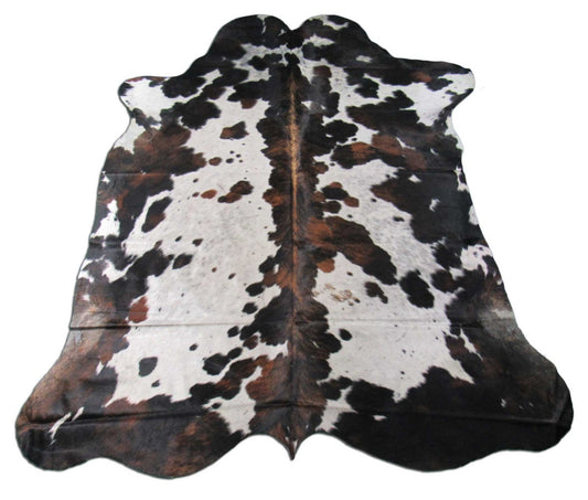 Tricolor Cowhide Rug (big size) 7.7x6.7 feet M-1293