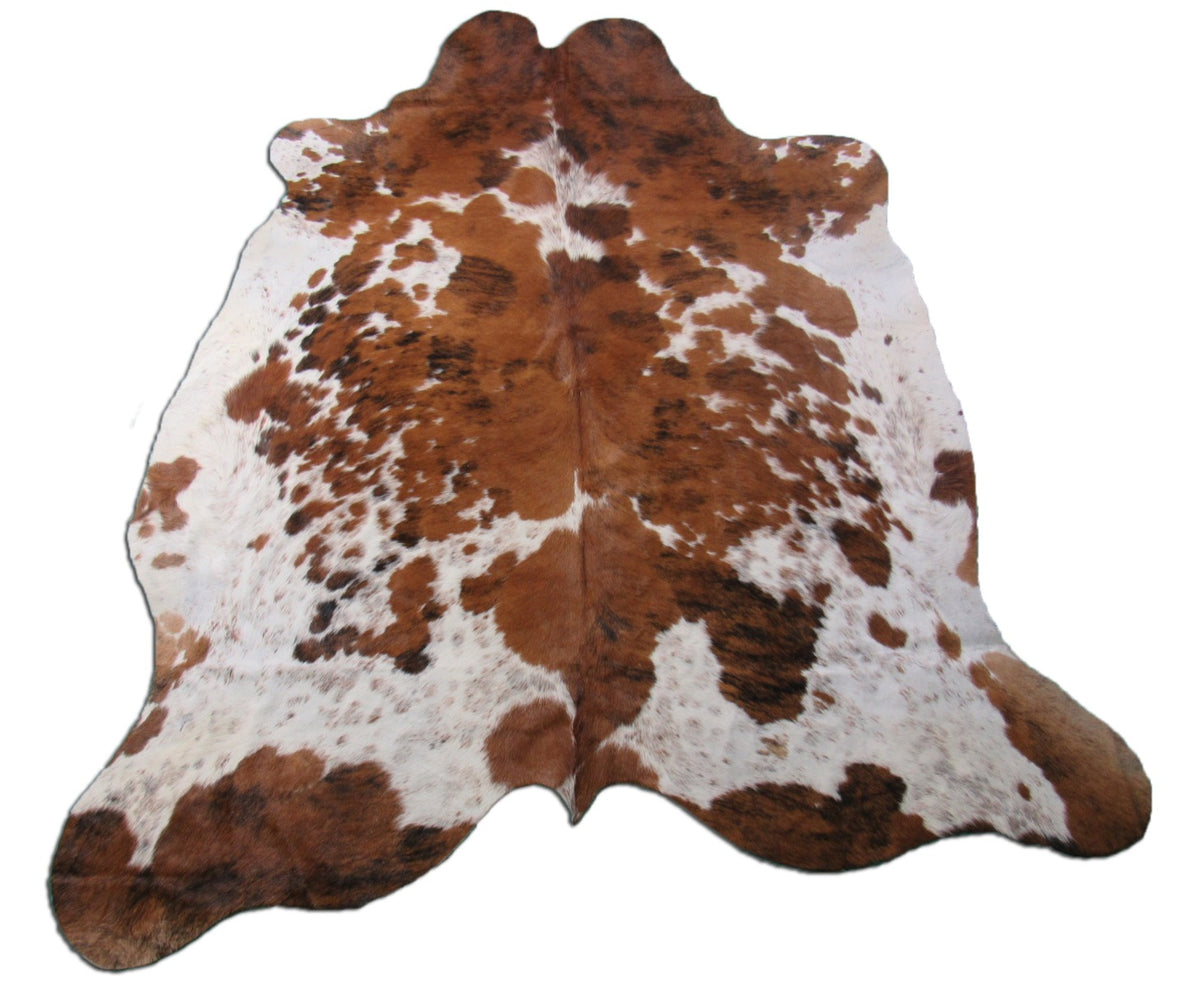 Light Tone Tricolor Cowhide Rug Size: 6.5x6 feet M-1332