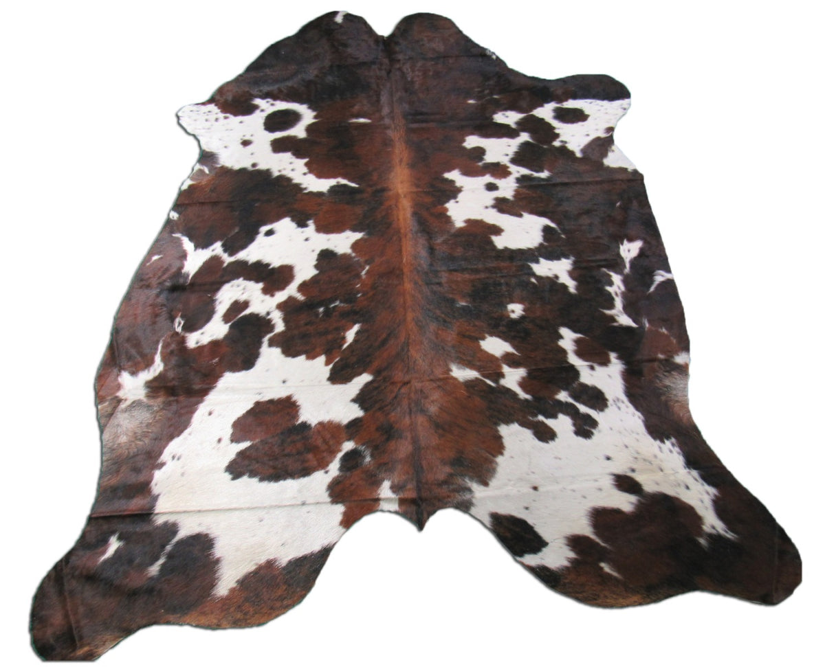 Speckled Tricolor Cowhide Rug - Size: 8x6.5 feet M-1352