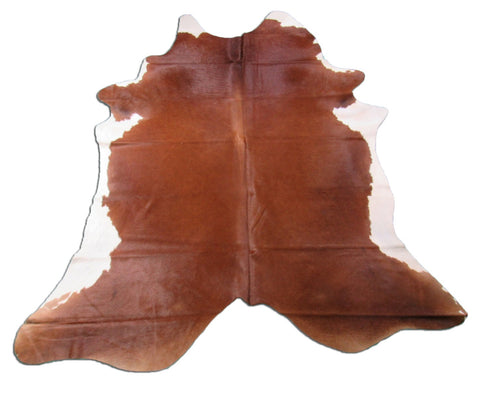 Hereford Cowhide Rug (darker tone) Size: 7.2x6.2 feet M-1359