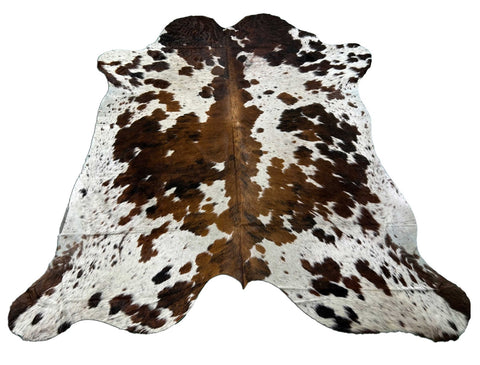 Tricolor Cowhide Rug Size: 7.5x7 feet M-1375