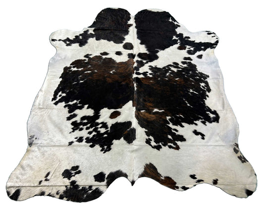 Tricolor Cowhide Rug (huge) Size: 7.5x6.7 feet M-1378