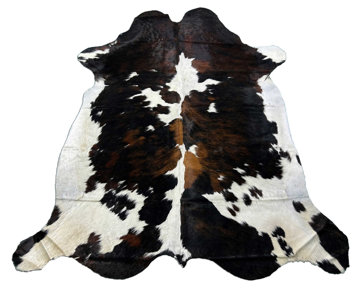 Tricolor Cowhide Rug Size: 8x6 feet M-1384