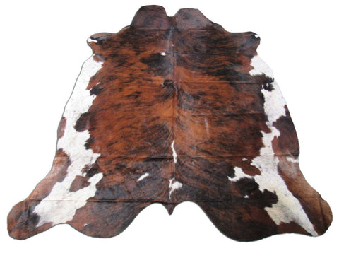 Tricolor Cowhide Rug Size: 7.2x7 feet M-1388