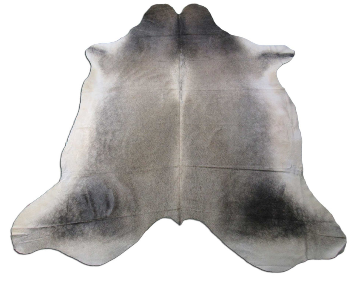 Grey & Beige Cowhide Rug (HUGE) - Size: 8 3/4' x 7 1/2' M-1391