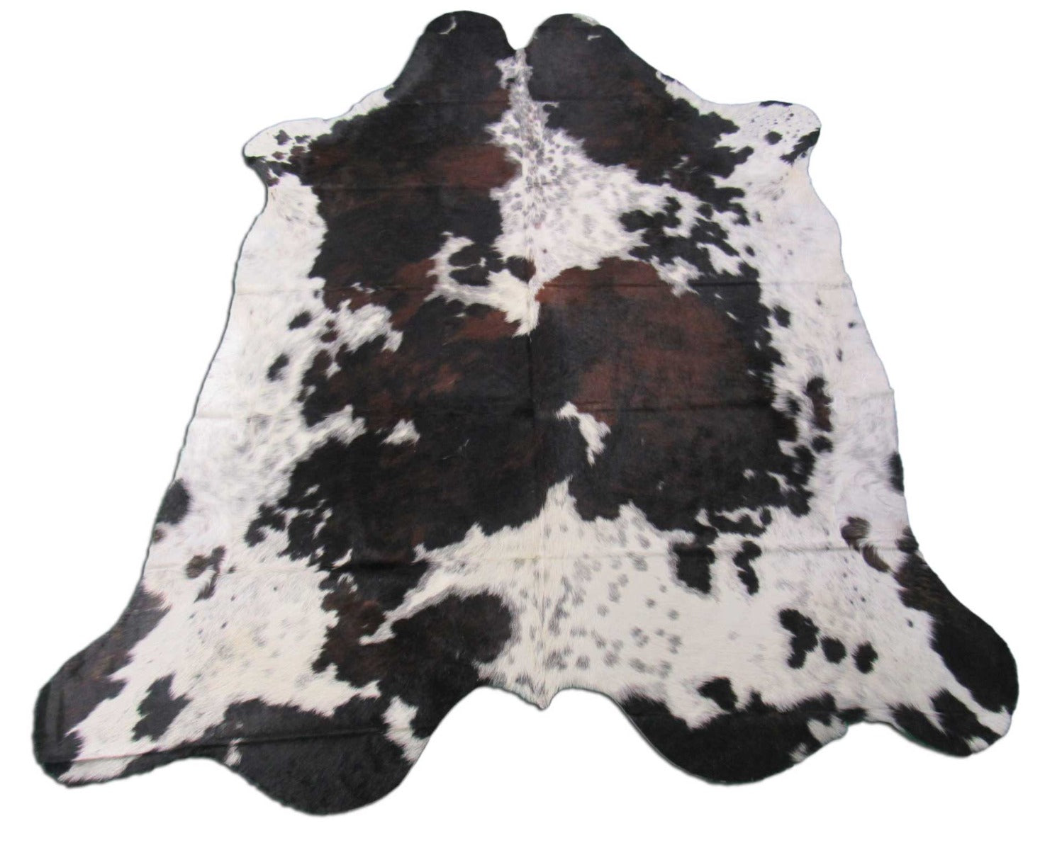 Tricolor Cowhide Rug Size: 7.5x6.2 feet M-1392