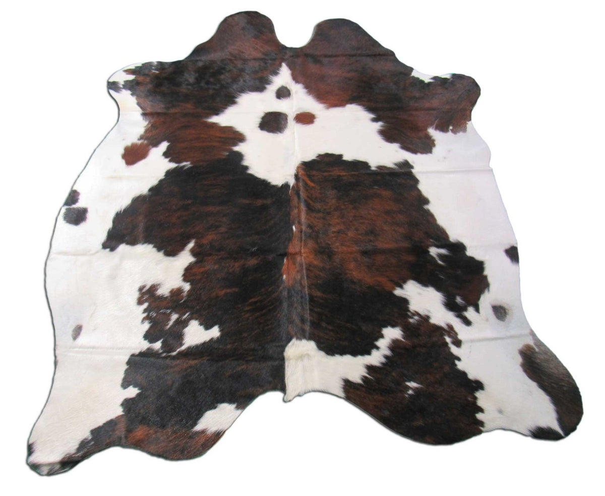 Tricolor Cowhide Rug Size: 6.2x6 feet M-1393