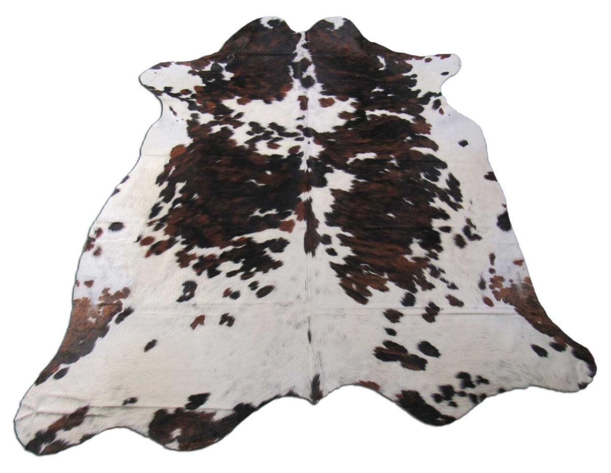 Tricolor Cowhide Rug Size: 7x6.5 feet M-1395