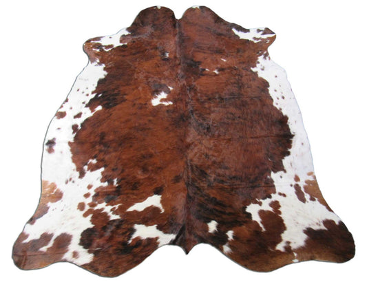 Tricolor Cowhide Rug Size: 7.7x6.5 feet M-1422