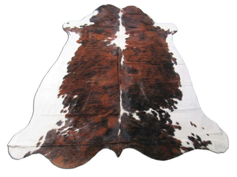 Tricolor Cowhide Rug Size: 7x7 feet M-1452