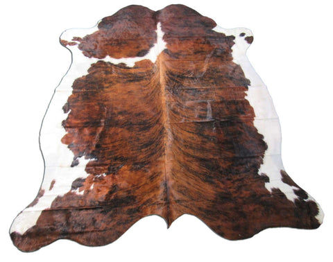 Tricolor Cowhide Rug Size: 8x7 feet M-1455