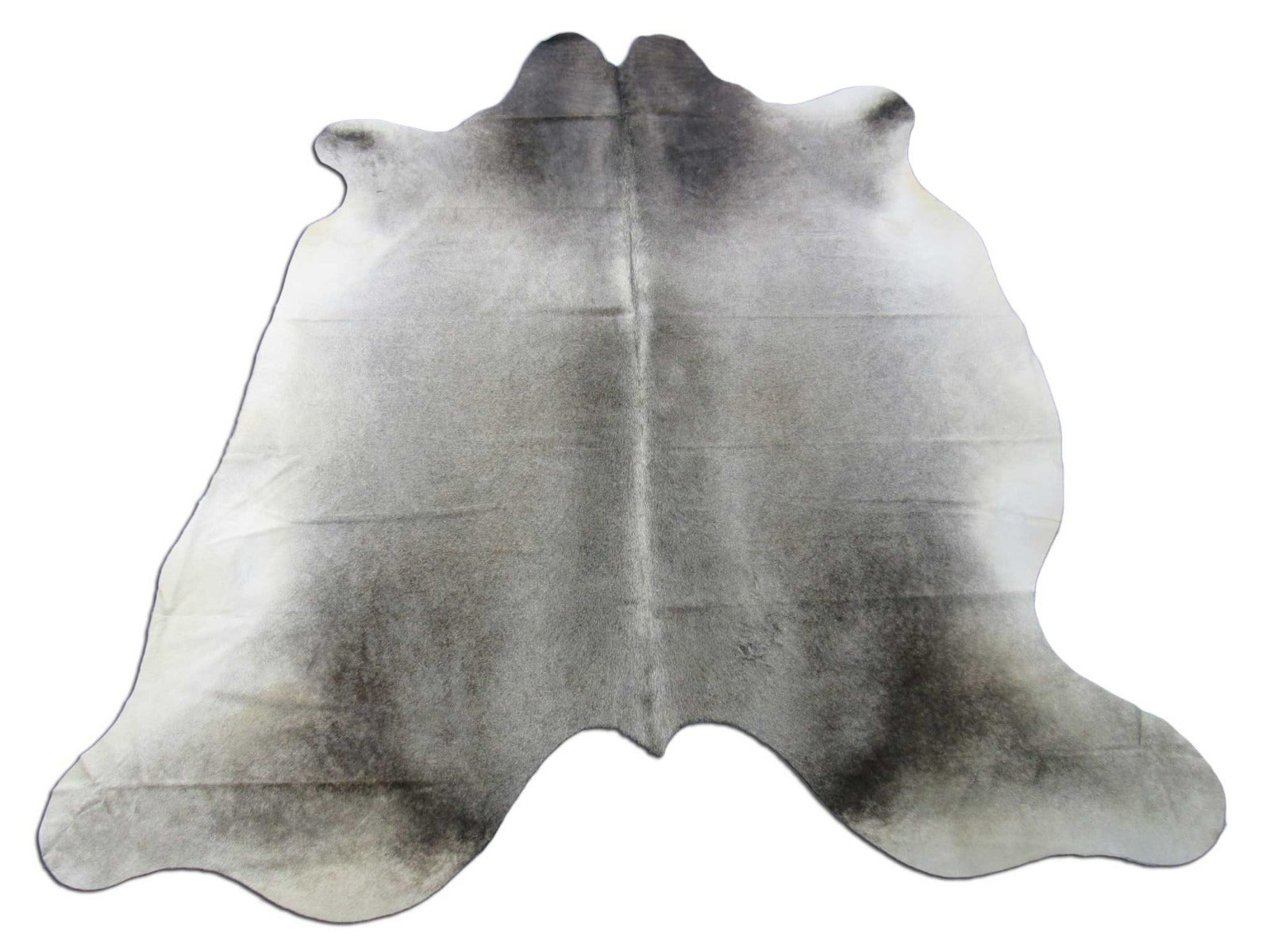 Dark Grey Cowhide Rug Size: 7.2x6.7 feet M-1484
