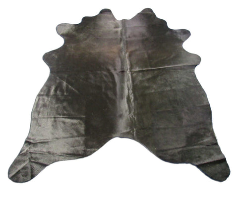 Natural Black Cowhide Rug - Size: 6.2x5.2 feet M-1529