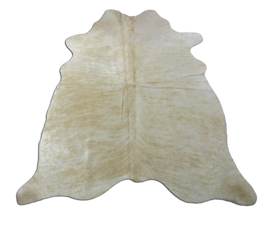 Light Beige Cowhide Rug (brindle pattern) Size: 6x5 feet M-1550