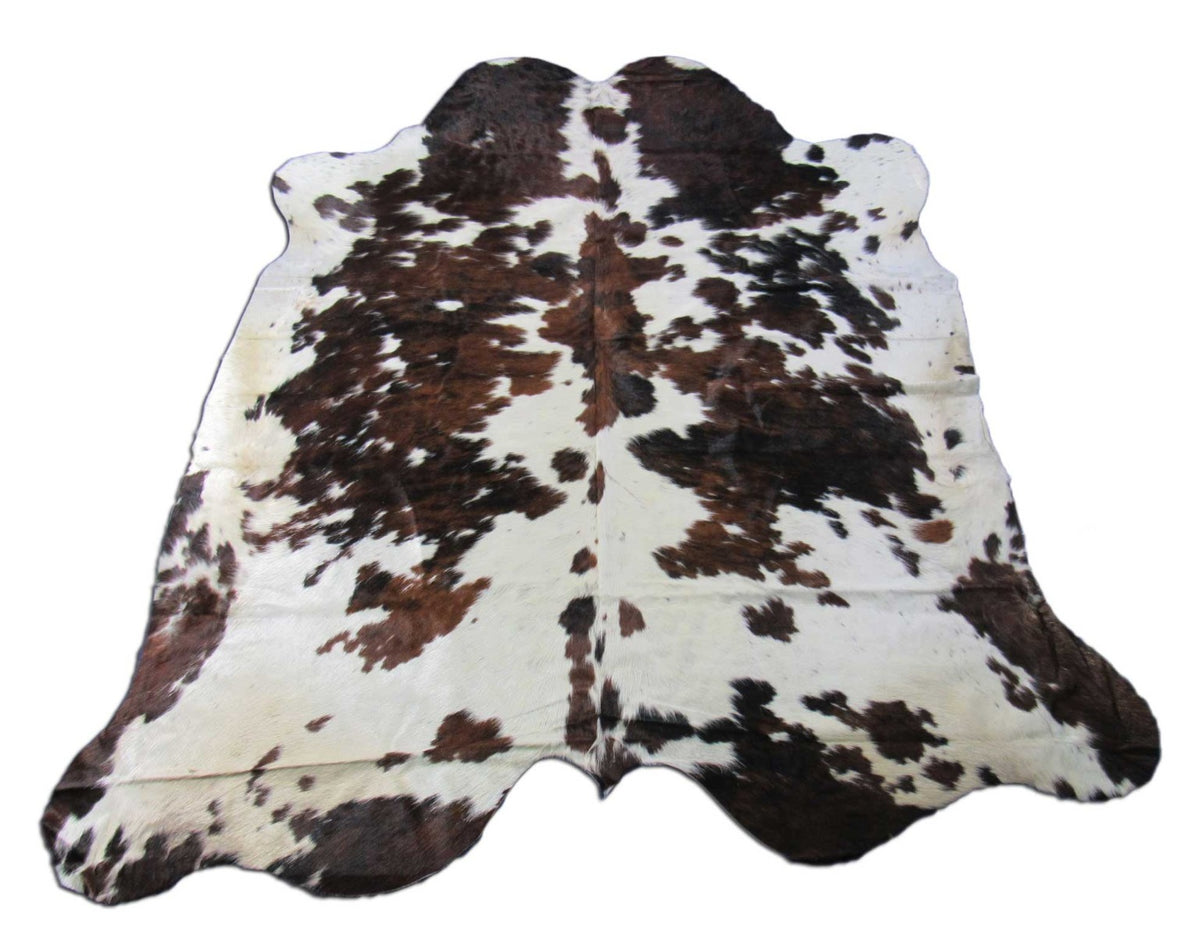 Speckled Tricolor Cowhide Rug - Size: 7.2x7 feet M-1557