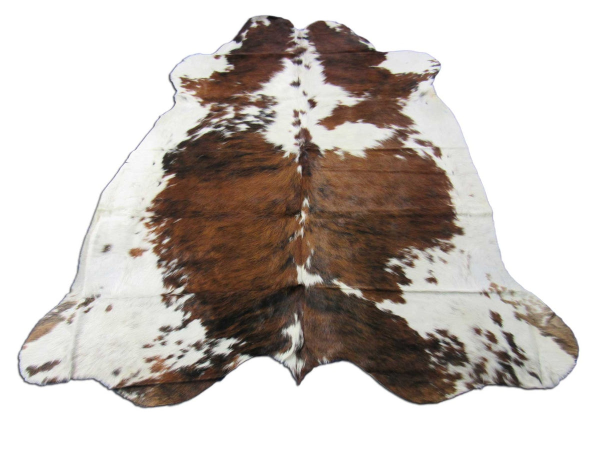 Speckled Tricolor Cowhide Rug - Size: 6x6 feet M-1558