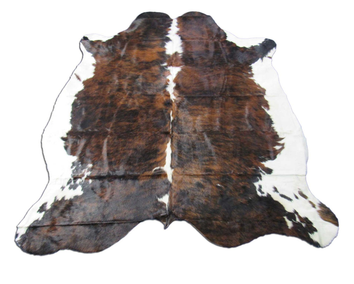 Speckled Tricolor Cowhide Rug - Size: 7.5x7 feet M-1559