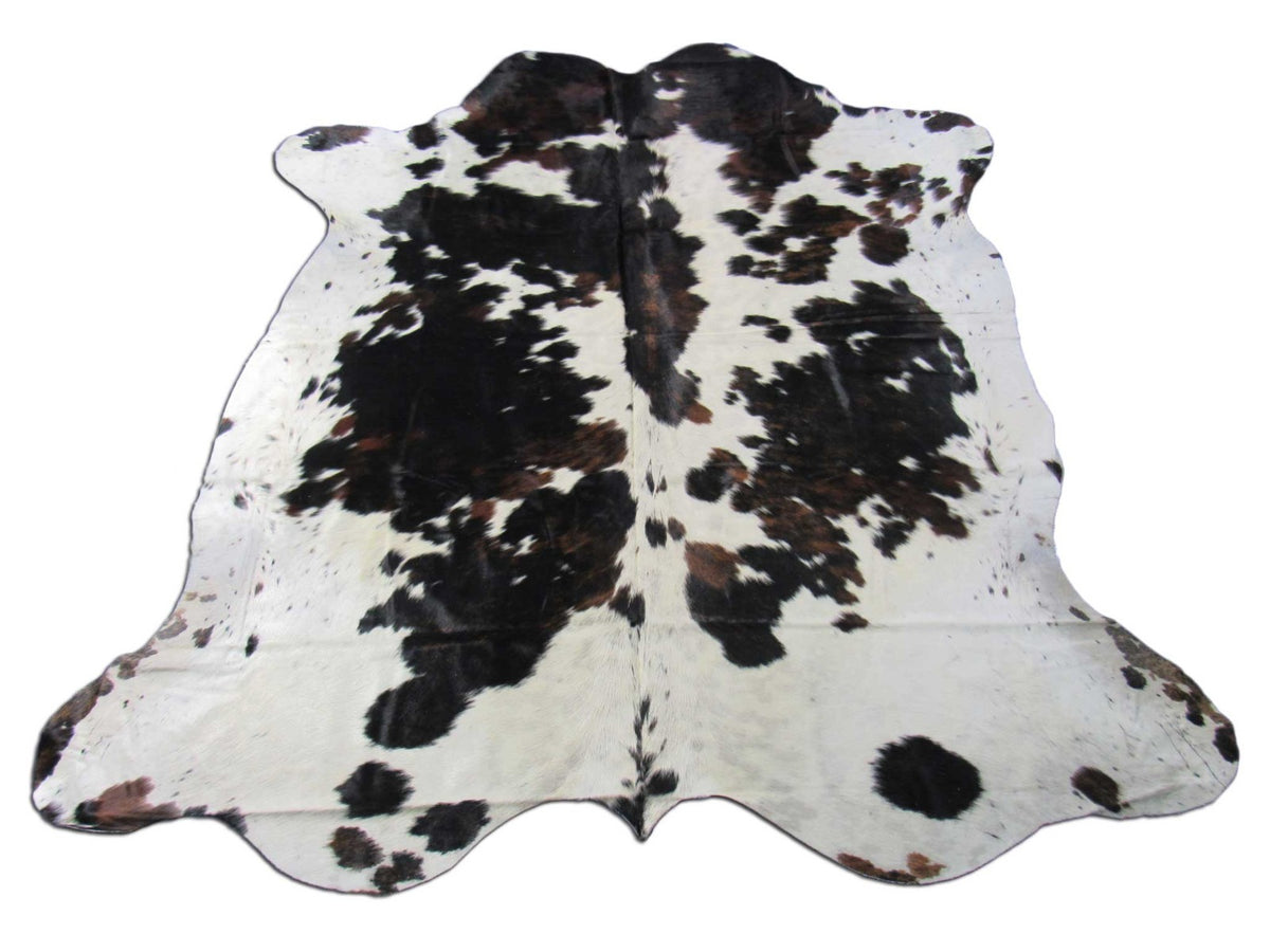 Speckled Tricolor Cowhide Rug - Size: 7.2x7 feet M-1561