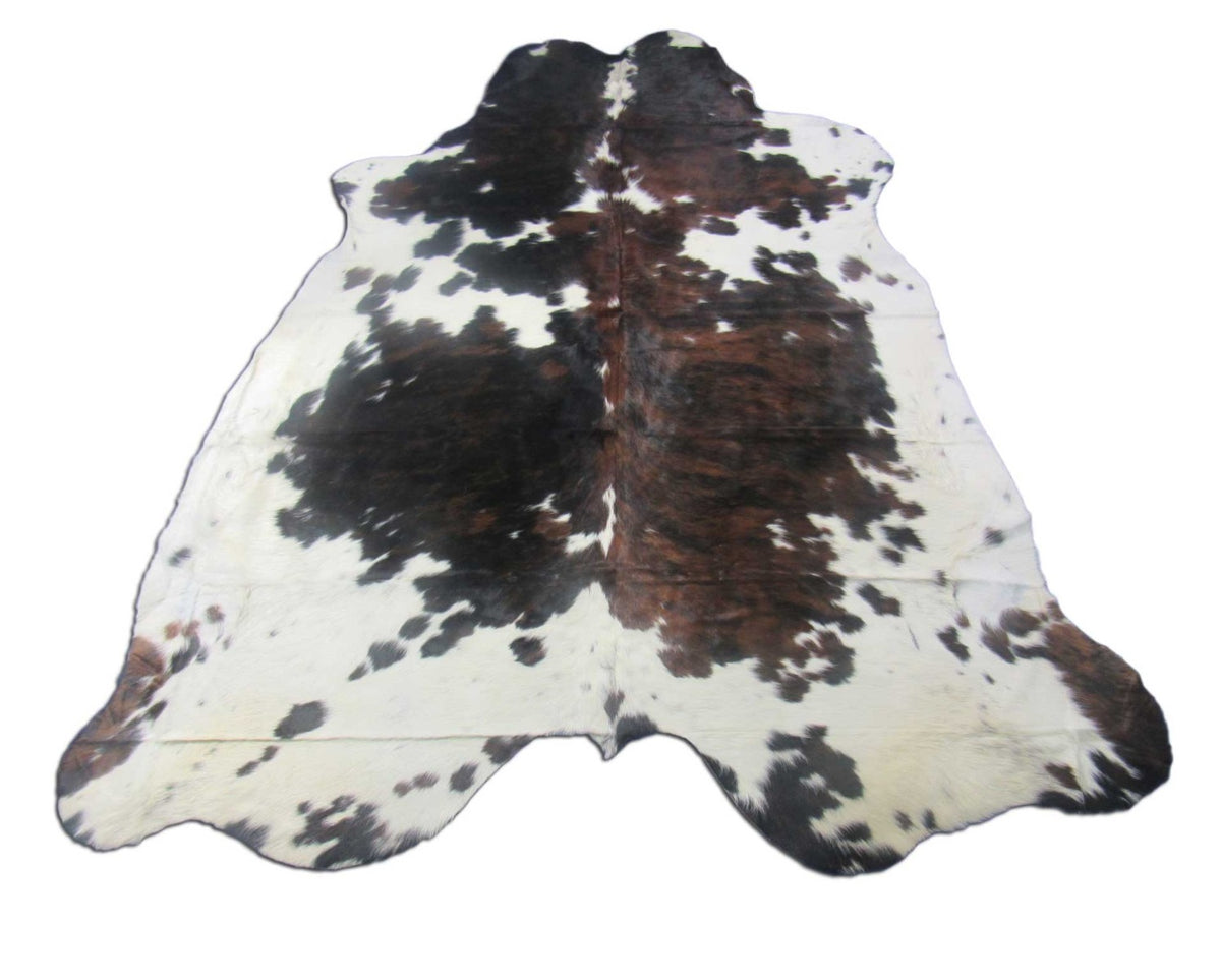 Big Speckled Tricolor Cowhide Rug - Size: 8x7 feet M-1585