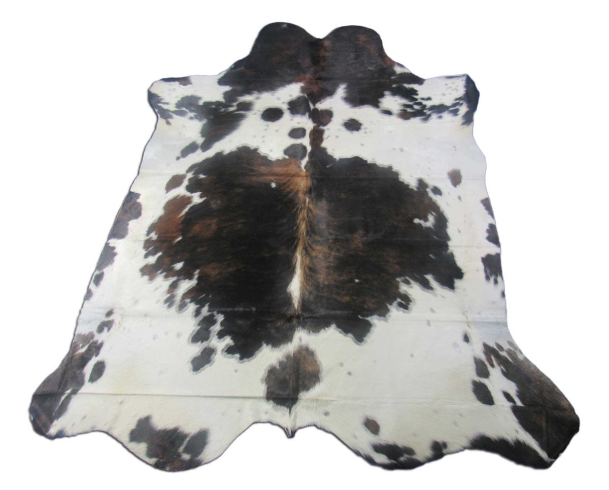 Giant Speckled Tricolor Cowhide Rug - Size: 8x7 feet M-1586