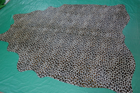 Leopard Print Cowhide Rug - Size: 7' X 5 3/4' M-618