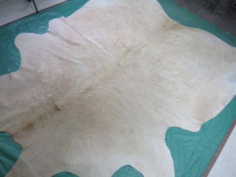 Beige Brindle Cowhide Rug Size: 9' X 8' Beige/White Brindle Cowhide Rug N-238