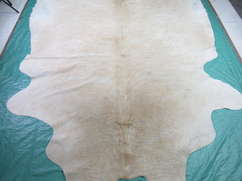 Beige Brindle Cowhide Rug Size: 9' X 8' Beige/White Brindle Cowhide Rug N-238