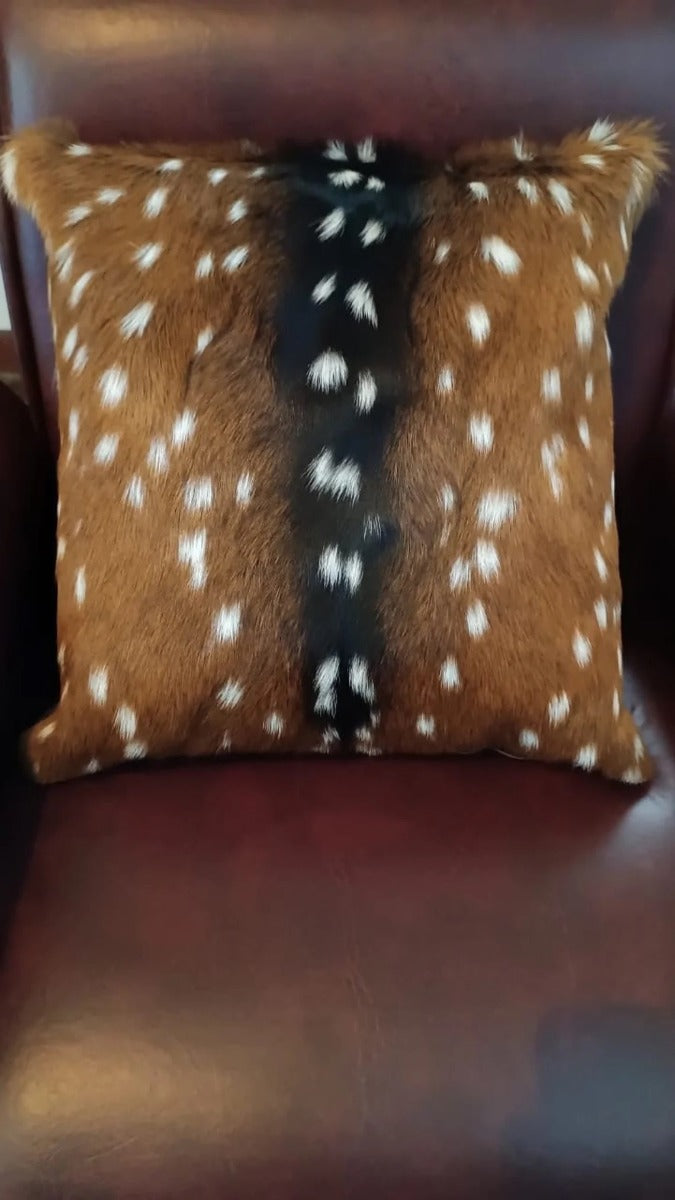 Axis Deer Pillow Size: 18" X 18" Axis Pillow