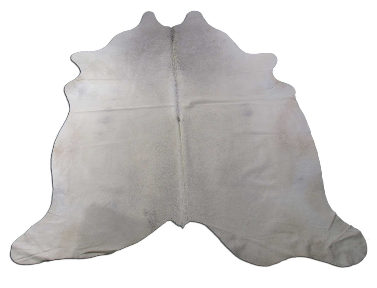 Light Grey Cowhide Rug Size: 7x6.7 feet O-1127