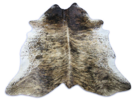 Tricolor Brindle Cowhide Rug Size: 8x6.7 feet O-314