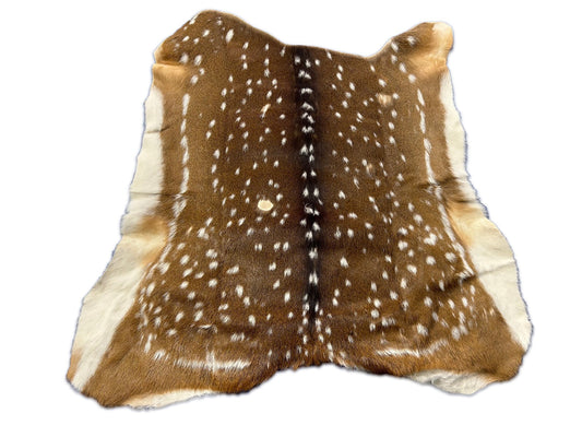 Axis Deer Skin (no holes/ small imperfections on hair-on side) Size: 39x40" O-380