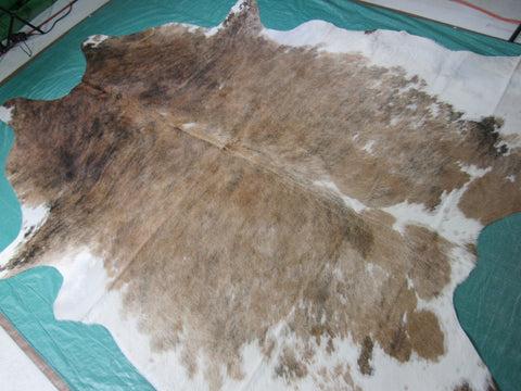 Speckled Cowhide Rug Size: 8' X 7 1/2' Beige/White Cowhide Rug O-855