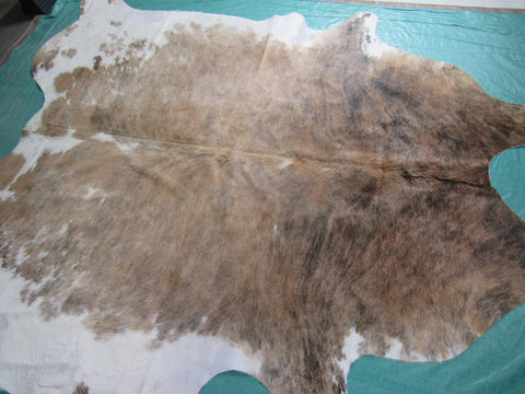 Speckled Cowhide Rug Size: 8' X 7 1/2' Beige/White Cowhide Rug O-855