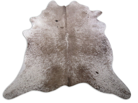 Speckled Grey and White Cowhide Rug Size: 6' X 5 1/2' Grey/White Cowhide Rug O-969