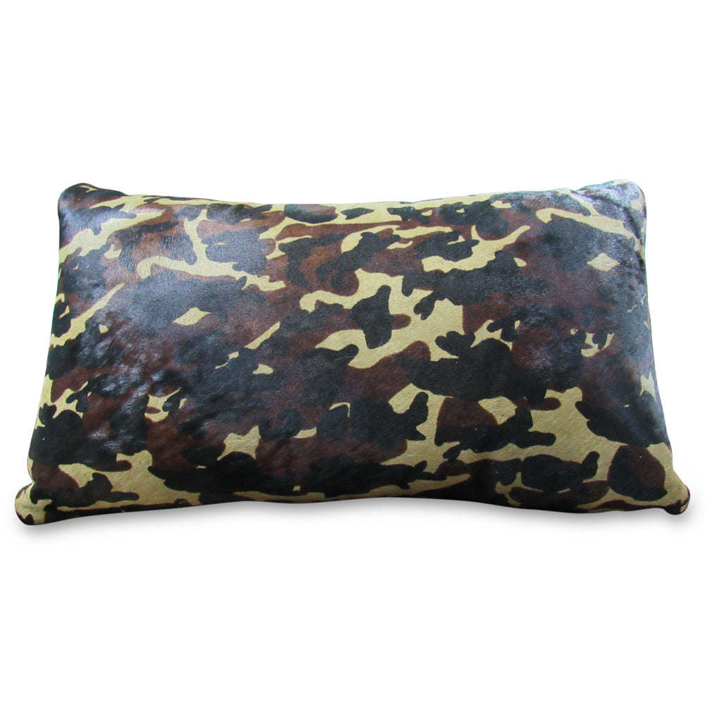 Cowhide Pillow Size: 12" X 20" Camo Print Cowhide Pillow-211