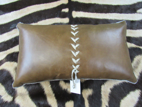 Grey Calf Skin Pillow Size: 12" X 20" Grey Calf Pillow-212