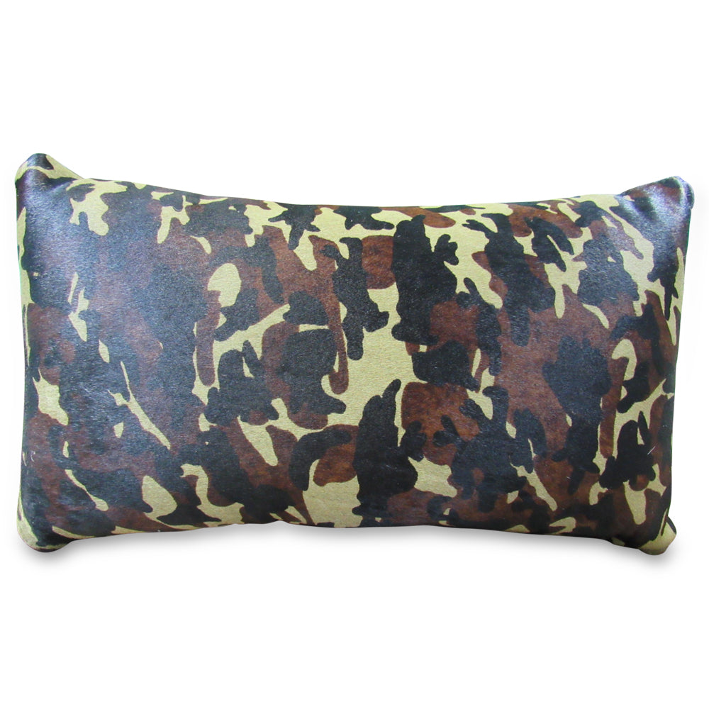 Cowhide Pillow Size: 12" X 20" Camo Print Cowhide Pillow-213