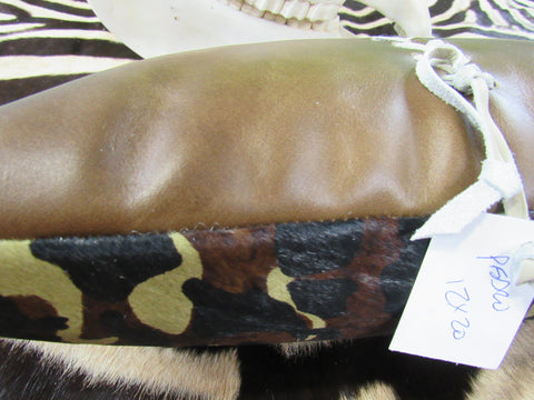 Cowhide Pillow Size: 12" X 20" Camo Print Cowhide Pillow-213