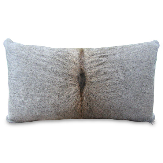 Grey Calf Skin Pillow Size: 12" X 20" Grey Calf Pillow-214