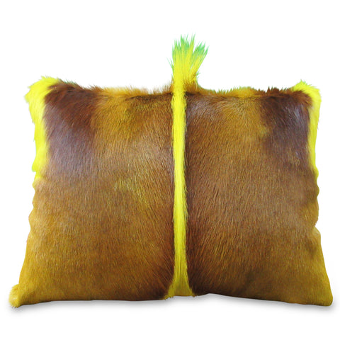 Yellow Springbok Pillow - Size: 16" X 14" - Pillow-216