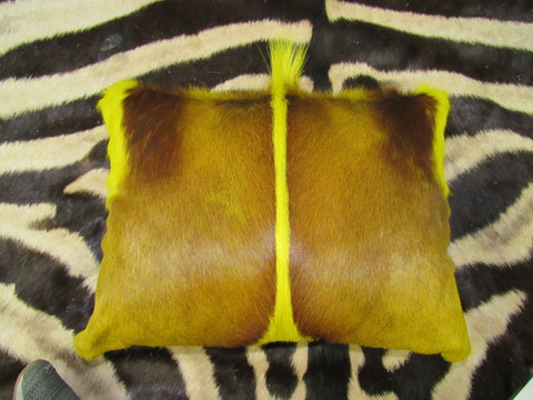 Yellow Springbok Pillow - Size: 16" X 14" - Pillow-216