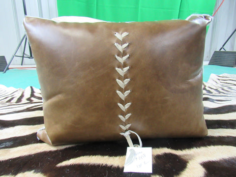 Cowhide Pillow Size: 14" X 18" Grey Calf Skin Pillow-217