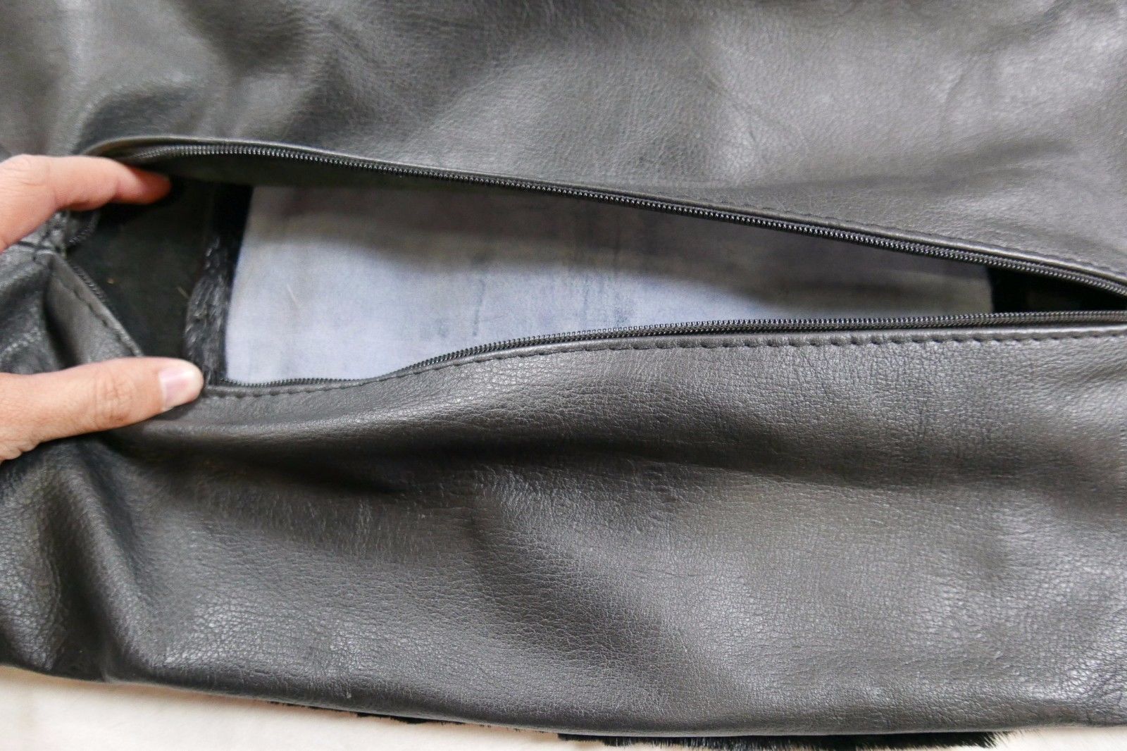 Springbok Pillow Case Size: 21x10" Dyed Black Springbok Skin lumbar Cushion Case