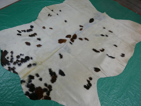 Tricolor Cowhide Rug Size: 6' X 5.5' Tricolor Cowhide Rug F-496