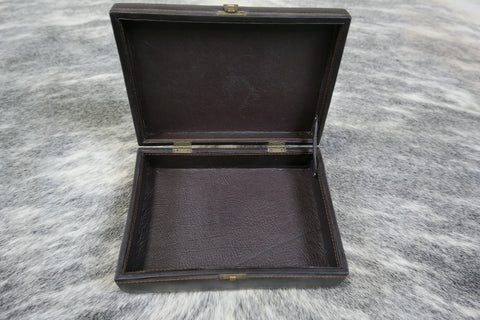 Genuine Zebra Skin Leather Jewelry Box #8 Size: 7" X 10" X 3" inches