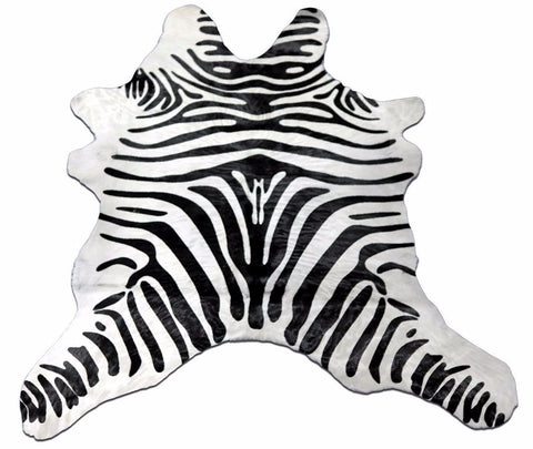 Mini Zebra Print Calf Skin Average Size:36" X 32" Zebra Print Calf Hide Skin