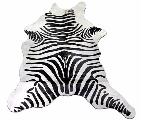 Mini Zebra Print Calf Skin Average Size:36" X 32" Zebra Print Calf Hide Skin